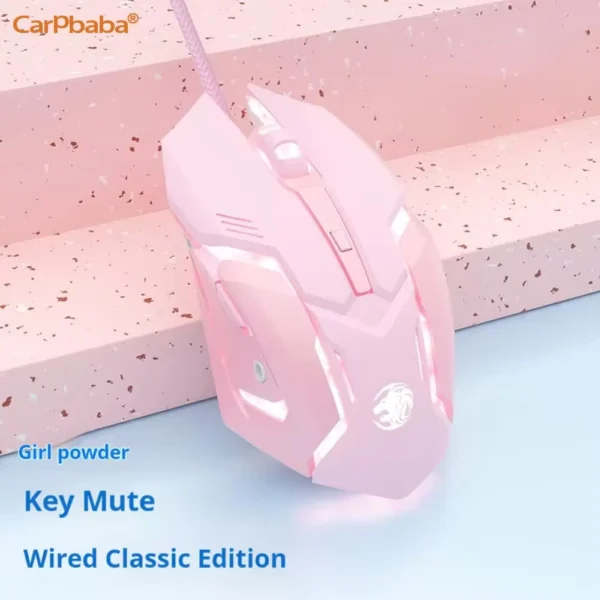 Carpbaba G3 Wired Pink Mechanical Game Mouse