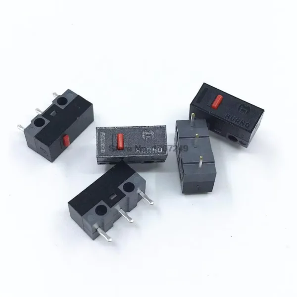 10Pcs HUANO Micro Switches for Mouse Repair 3-Pin