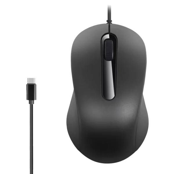USB-C Wired Silent Mouse 1000 DPI for Laptop Tablet Phone