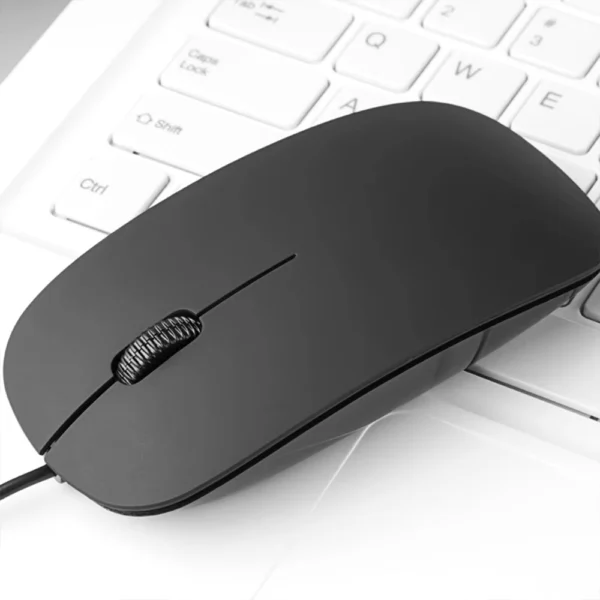Wired Ultrathin USB Mouse 2.4Ghz Ergonomic for PC Laptop