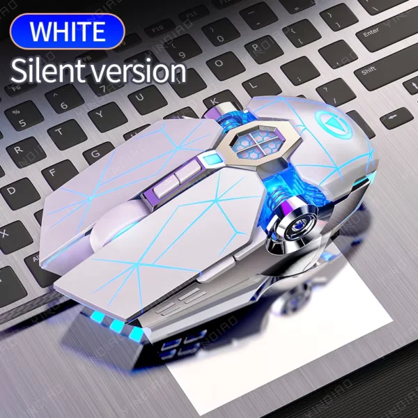 Ergonomic Wired Gaming Mouse RGB Mute 3200dpi 7 Buttons