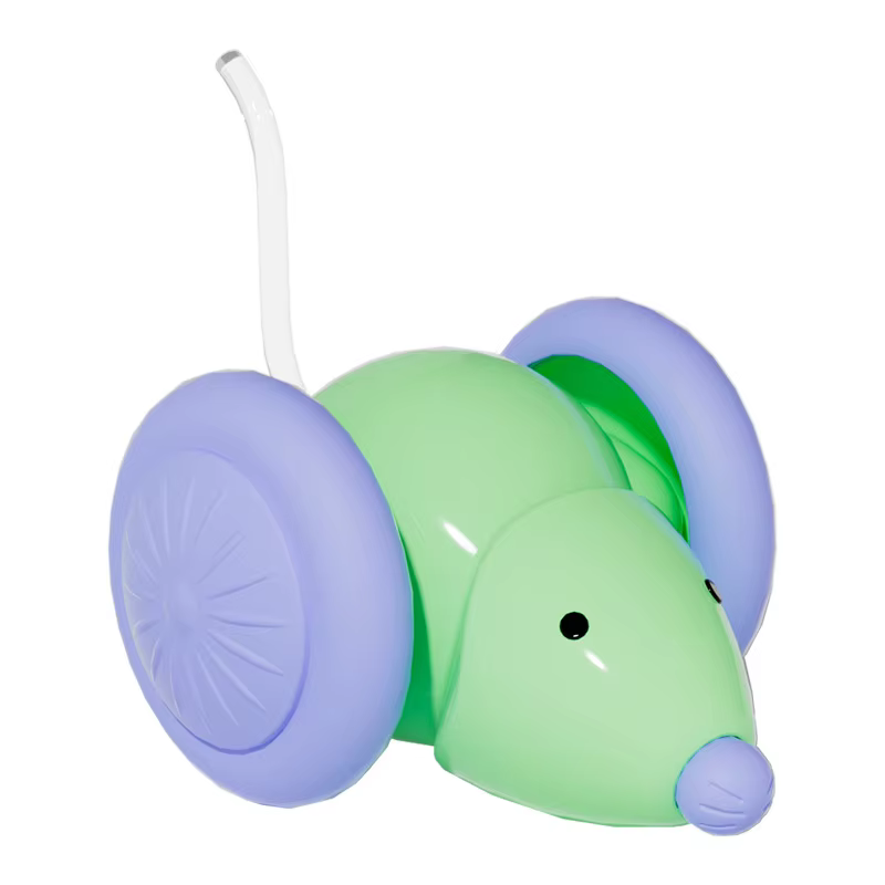 Rechargeable Electric Mouse Cat Toy with Obstacle Avoidance