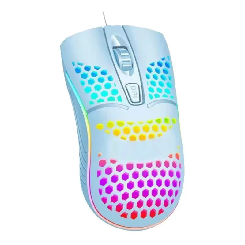 Honeycomb Wired RGB Gaming Mouse 7200 DPI Adjustable USB