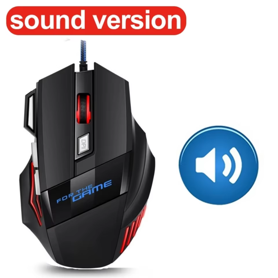 Ergonomic RGB Wired Gaming Mouse with 7 Buttons