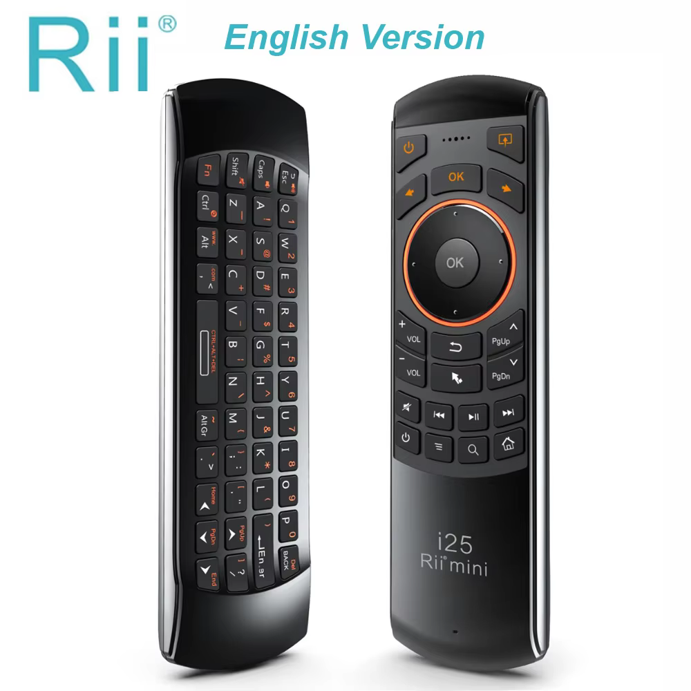 Rii I25 2.4G Mini Wireless Air Mouse Keyboard with IR Remote