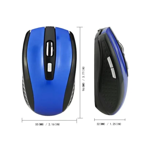 Wireless Bluetooth Mouse 800-1600DPI Silent Dual-Mode Portable