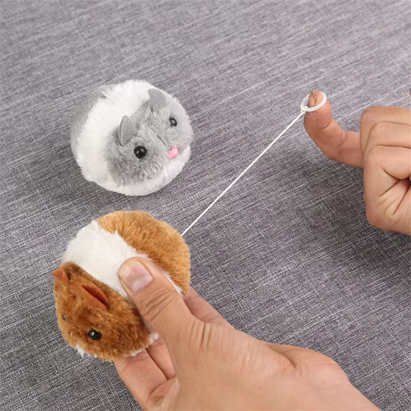 Interactive Plush Mouse Cat Toy with Self-Propelled Movement