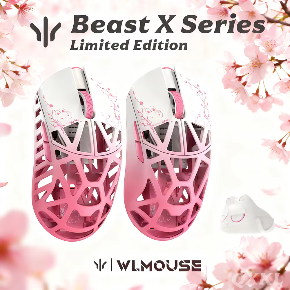WLMOUSE Beast X Pink Rabbit Magnesium Gaming Mouse