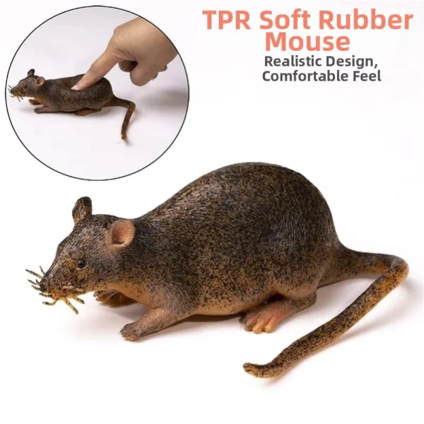 2 Sets Soft Rubber Realistic Mouse Models for Pranks