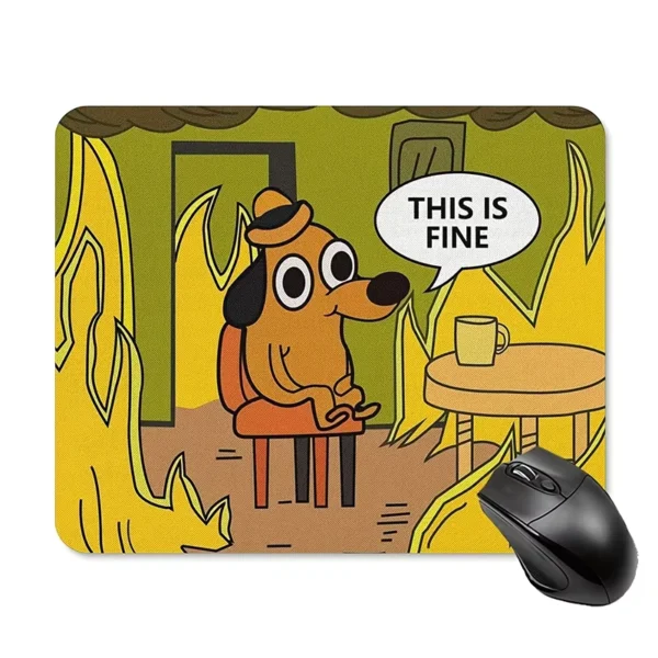 Cute Dachshund Dog Mouse Pad with Non-Slip Rubber Base