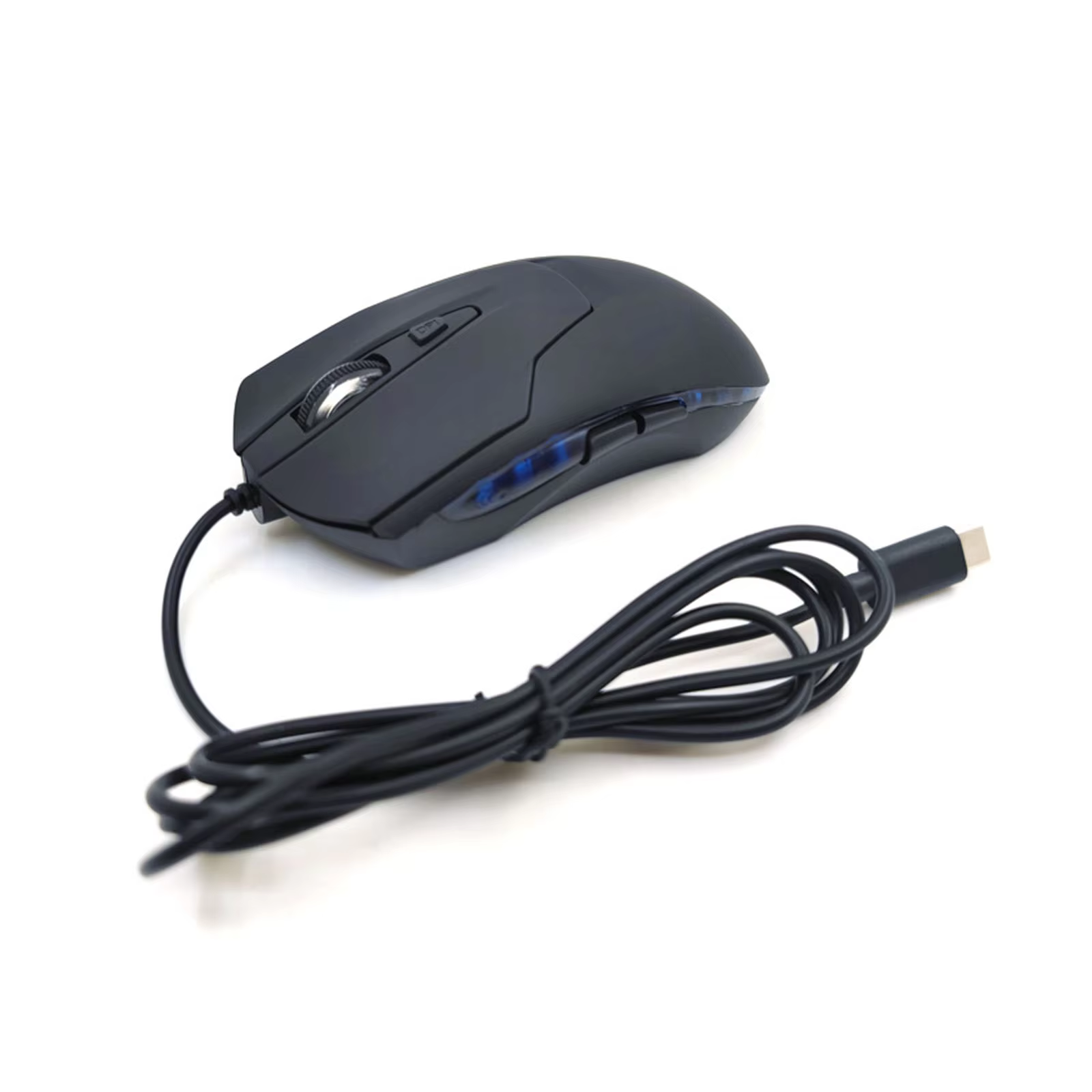 USB C Wired Gaming Mouse with 2400 DPI and RGB Lights