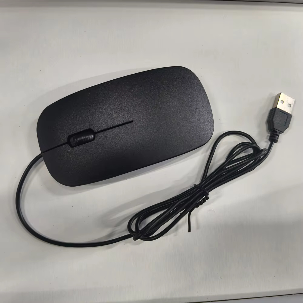 Ergonomic Wired Mouse 2.4GHz USB Cable 1.2m Black