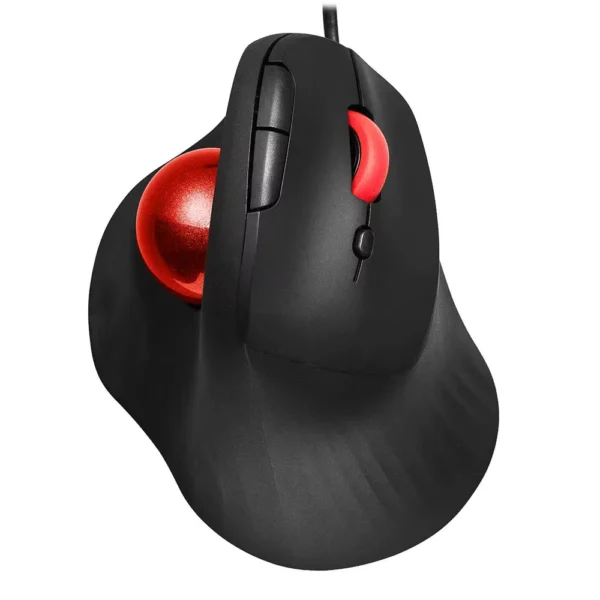 JOMAA Wired Vertical Trackball Mouse with Thumb Control