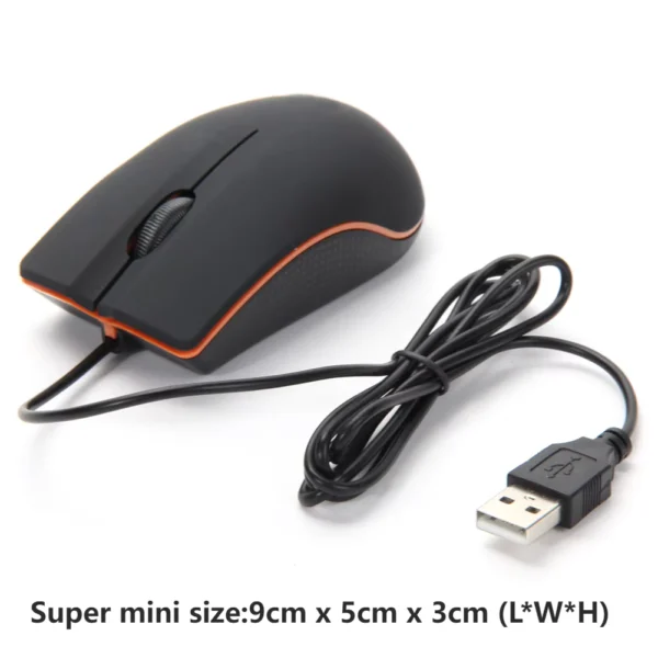 USB Wired Gaming Mouse 1200 DPI Optical 3 Buttons