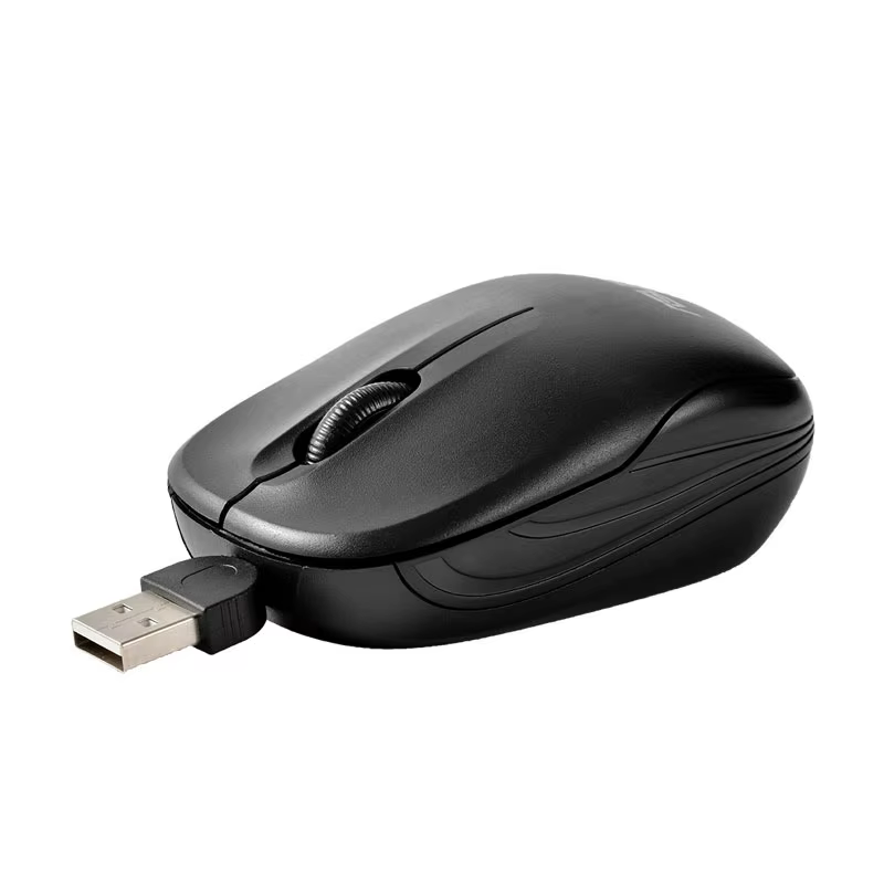 FARAJIAJ Retractable Wired Gaming Mouse 1000DPI Optical