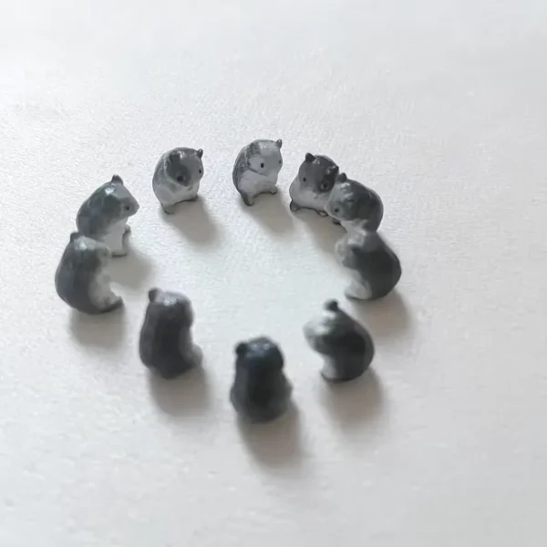 Mini Mouse Resin Figurines for Craft Decoration