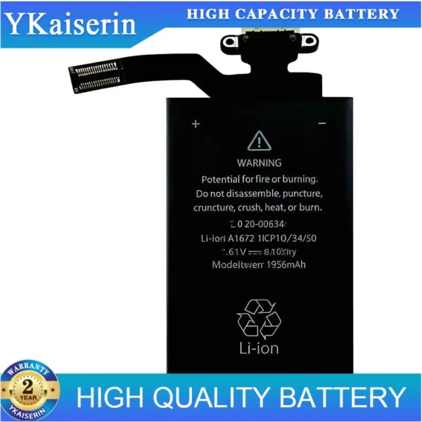 1956mAh Battery Replacement for Apple Magic Mouse 2 A1672