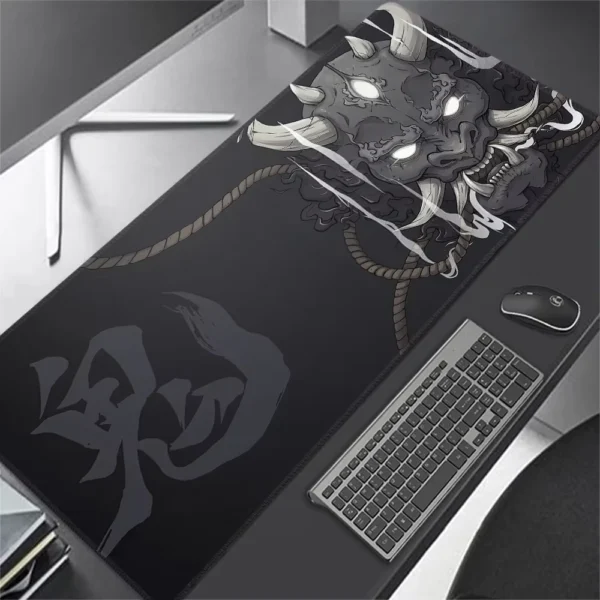 Japanese Anime Black Oni Non-Slip Rubber Mouse Pad