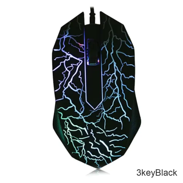 2400 DPI Wired Gaming Mouse with LED Backlight