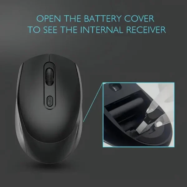 Ergonomic Bluetooth Wireless Mouse 2.4G 1600 DPI