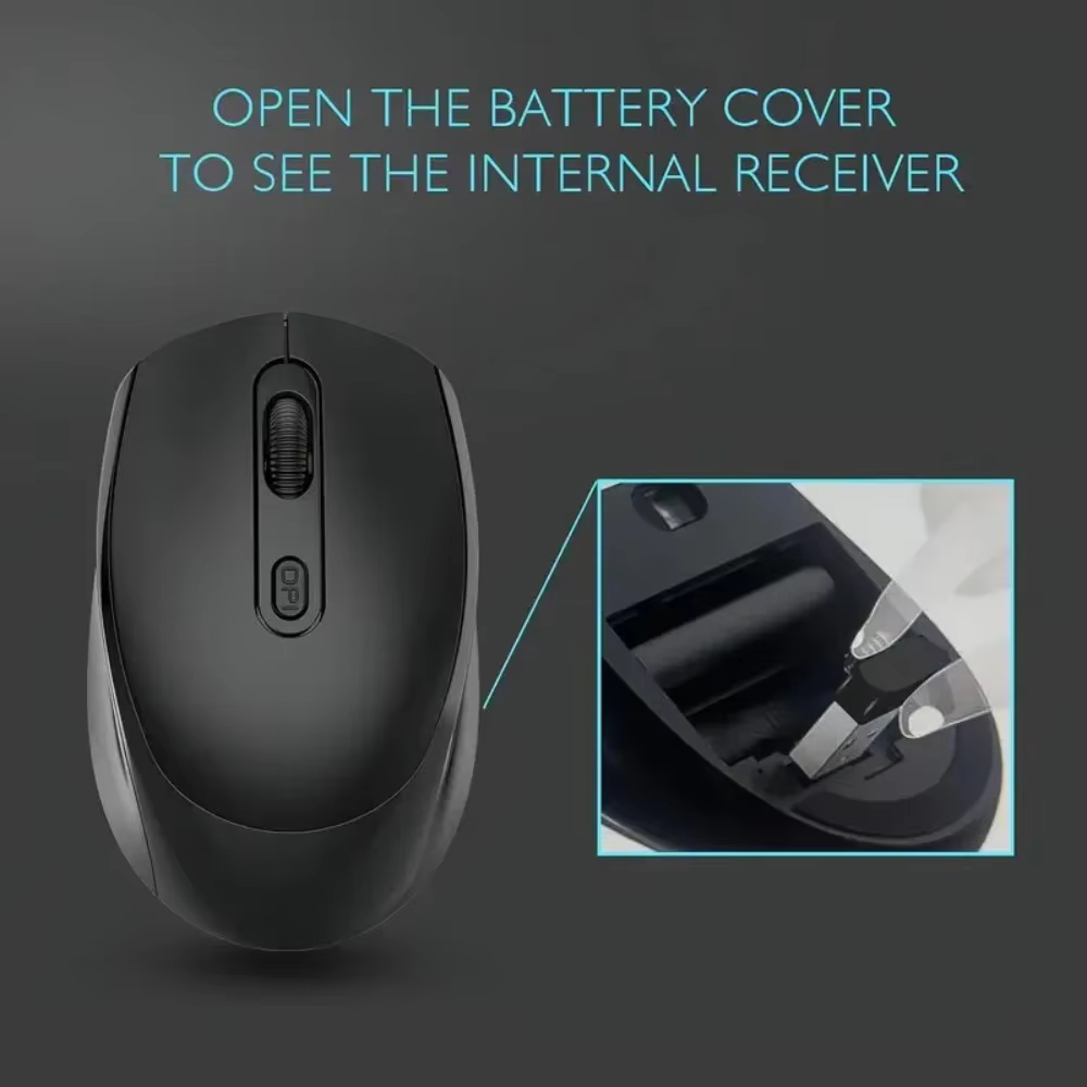 Ergonomic Bluetooth Wireless Mouse 2.4G 1600 DPI