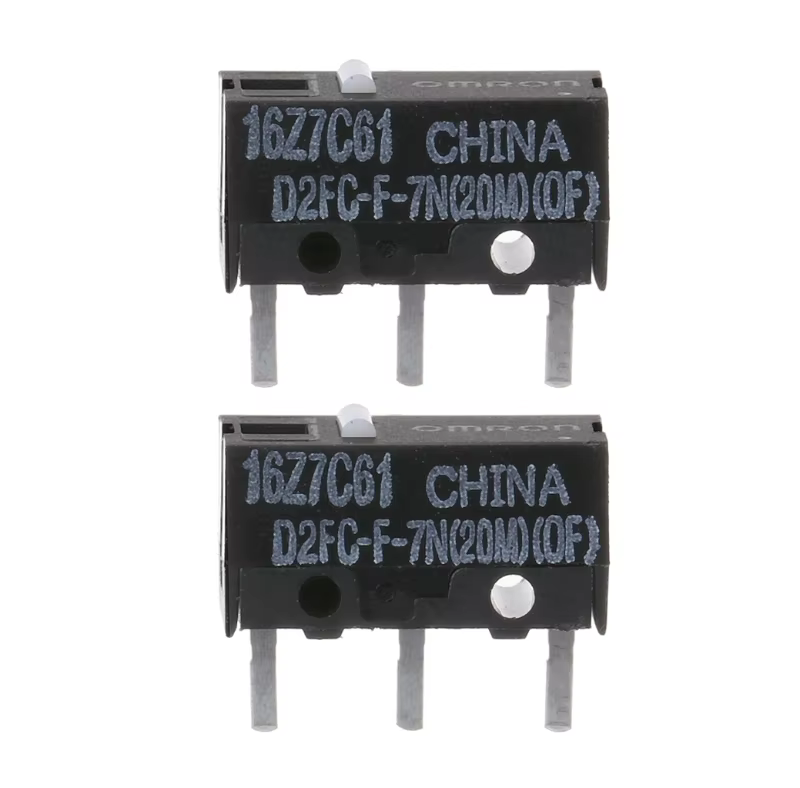 Original Omron D2FC-F-7N Mouse Micro Switches 20M Clicks 2PCS