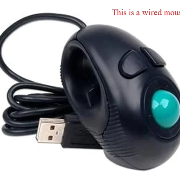 Ergonomic Wired Trackball Mouse Mini USB for PC & Laptop