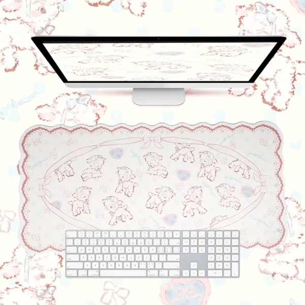 Large Cute Sheep Gaming Mouse Pad 79x38cm Waterproof