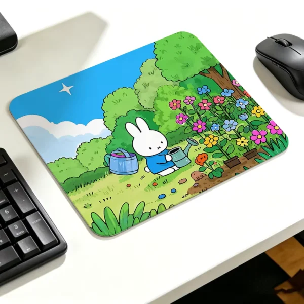Cute Small M-Miffy Gaming Mouse Pad for PC and Office