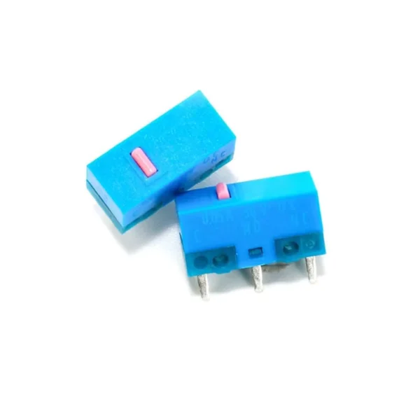 HUANO Pink Dot Blue 0.74N 3Pin Mouse Micro Switch 2Pcs
