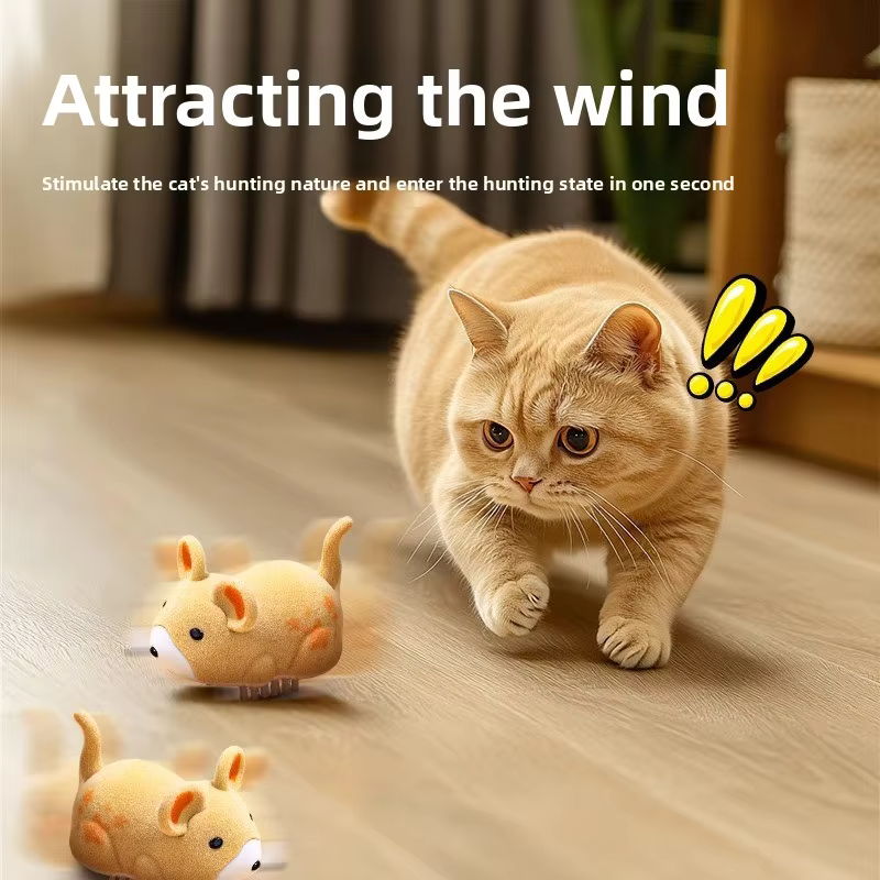 Interactive Electric Cat Toy Mouse for Play