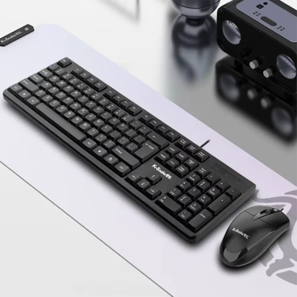 Wired USB Keyboard and Mouse Set for PC and Laptop