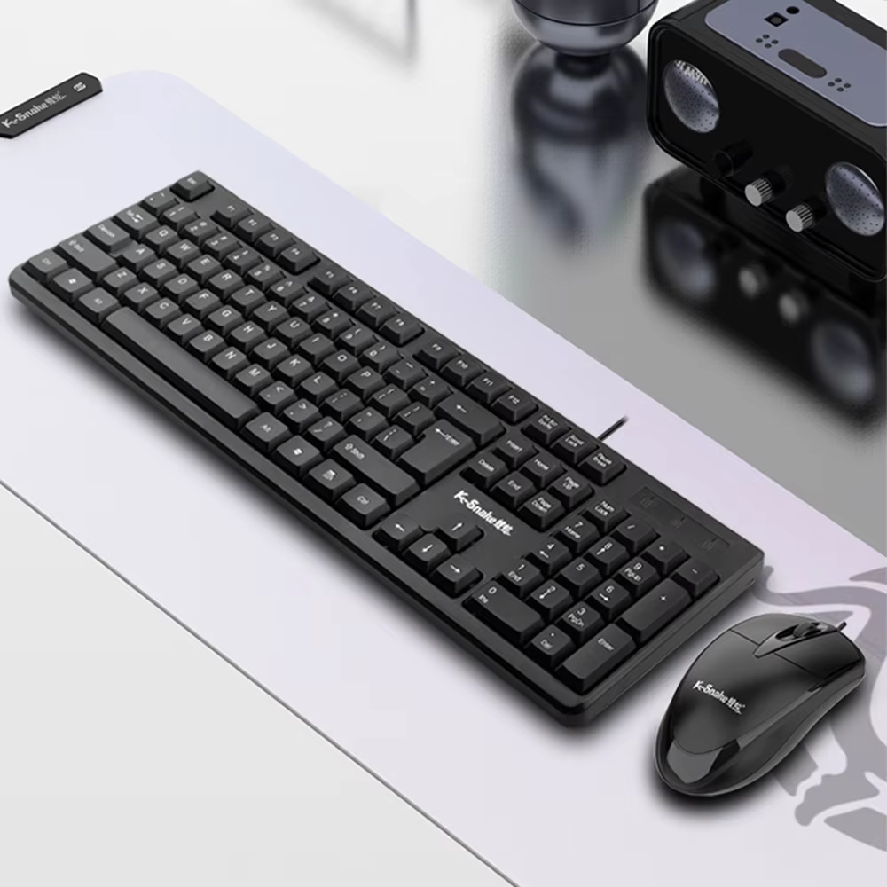 Wired USB Keyboard and Mouse Set for PC and Laptop