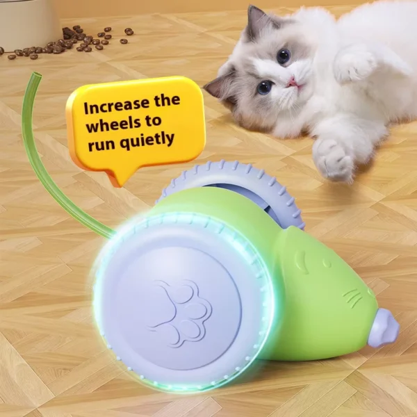 Rechargeable Smart Mouse Cat Toy with Obstacle Avoidance