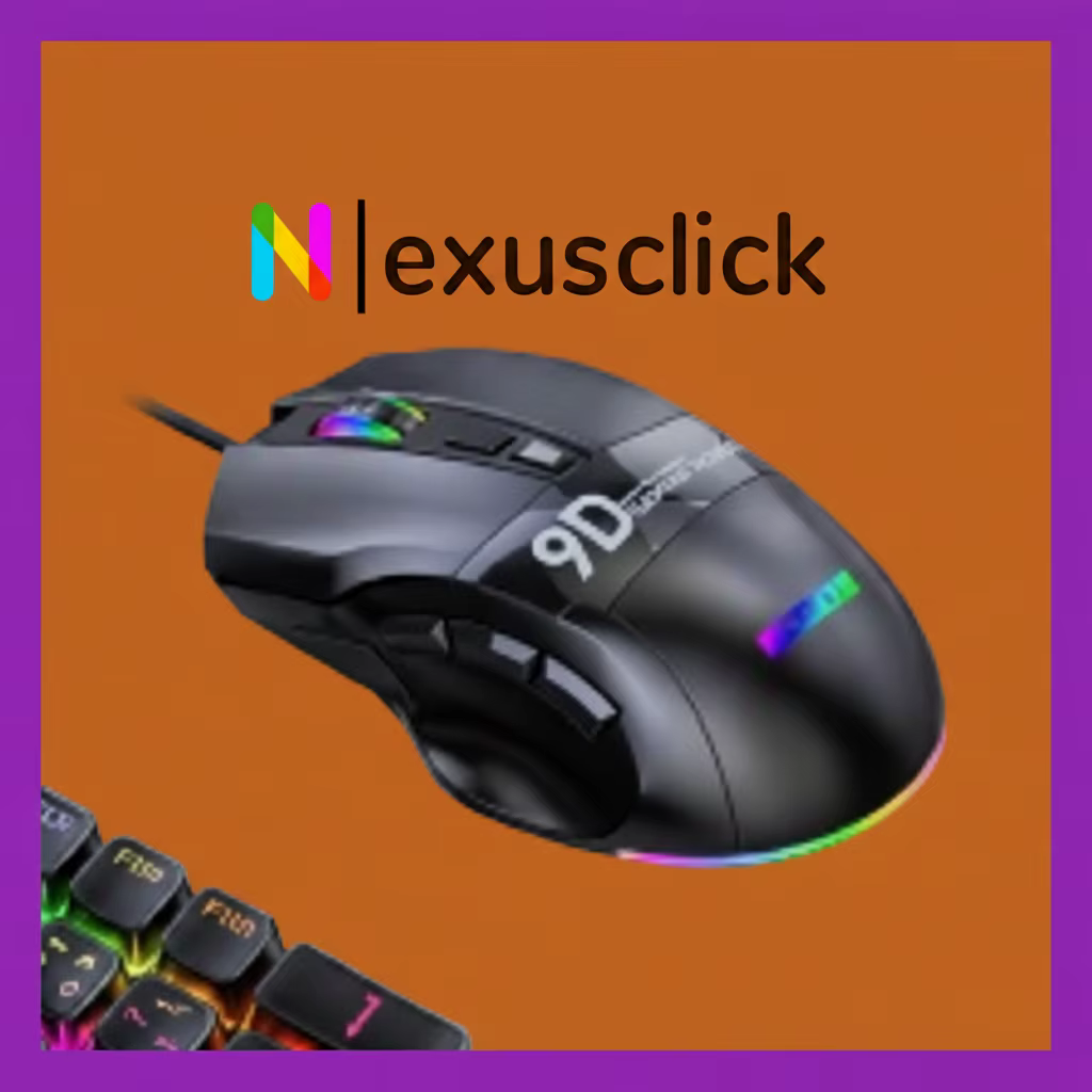 Programmable Ergonomic Wired Gaming Mouse with RGB Lighting