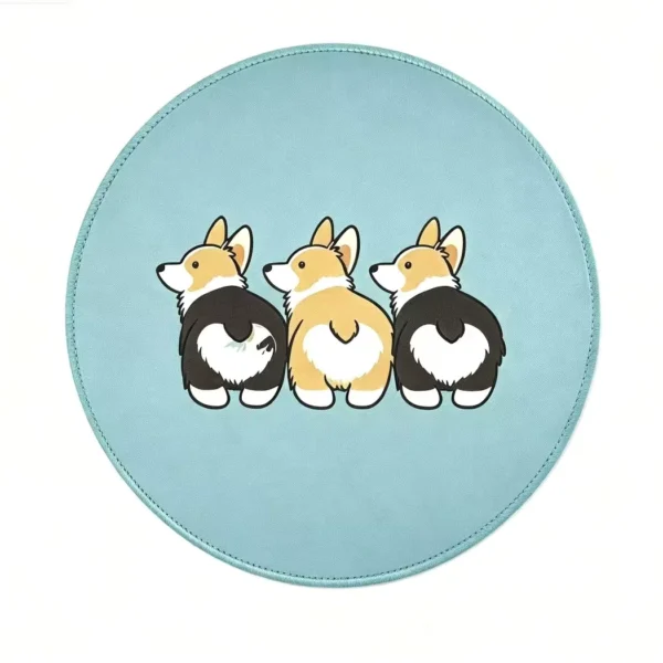 Lovely Dog Abstract Mouse Pad with Non-Slip Rubber Base