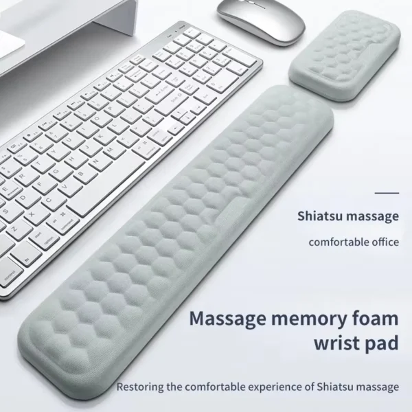 Ergonomic Memory Foam Keyboard Mouse Wrist Rest Pad