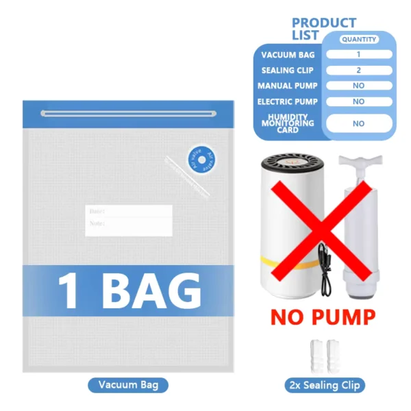 3D Printer Filament Vacuum Bag with Rechargeable Pump