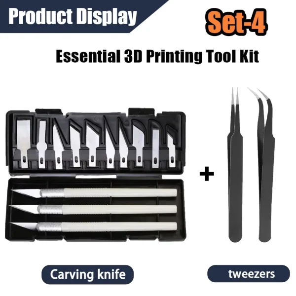 53pcs 3D Printer Tool Kit for FDM & SLA Printers