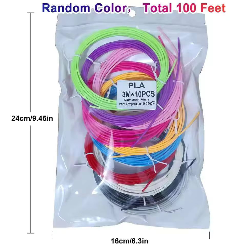 3D PLA Filament 1.75mm 32-Color Multicolor Set
