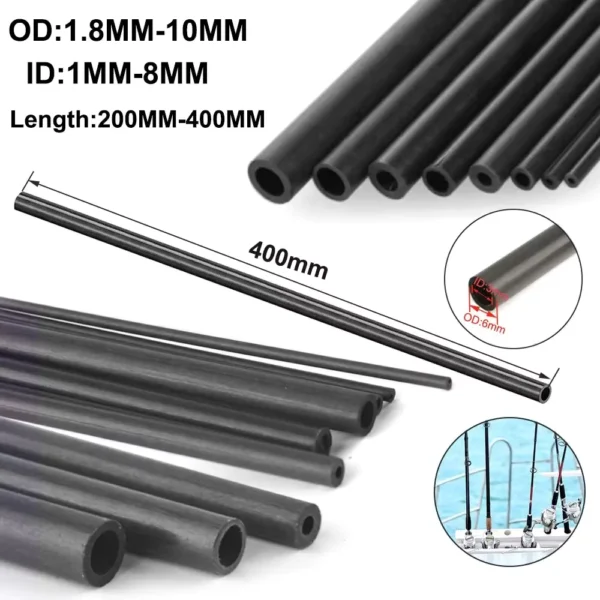 Carbon Fiber Hollow Tube Rods for DIY and Frames