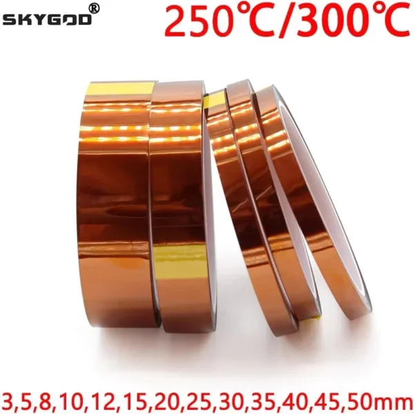 High Temperature Resistant Polyimide Masking Tape 3-50mm