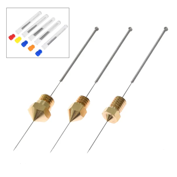 10pcs Stainless Steel 3D Printer Nozzle Cleaning Needles