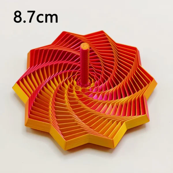 3D Printed Sensory Fidget Star Spiral Ornament