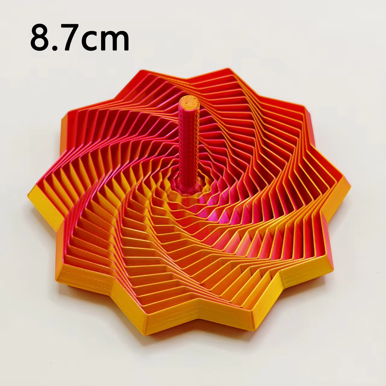 3D Printed Sensory Fidget Star Spiral Ornament