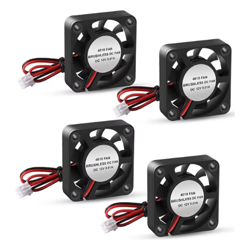 4PCS 4010 3D Printer Cooling Fans Hydraulic Bearing DC 12V/24V
