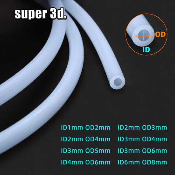 1 Meter PTFE Pipe for 3D Printer Bowden Extruder