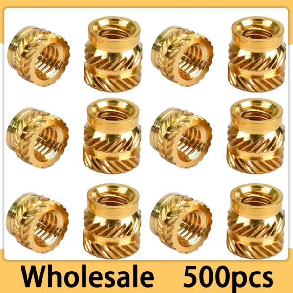 500pcs Brass Threaded Nutserts M2-M5 for 3D Printing