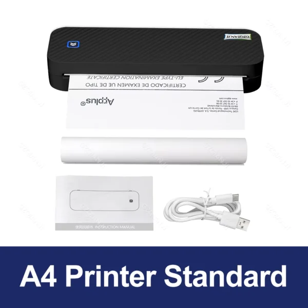 INSTOFC Portable A4 Thermal Bluetooth Printer
