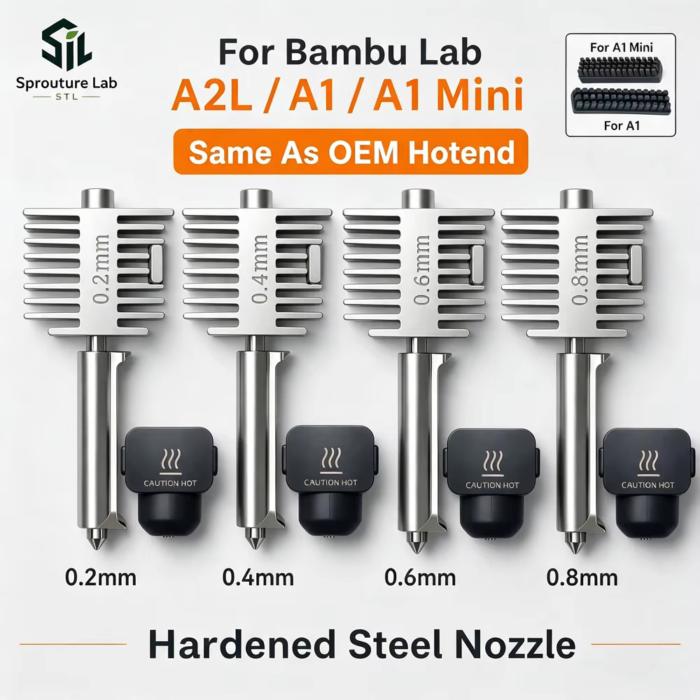 Upgraded Hotend Kit for Bambu Lab A1, A1 Mini & A2L